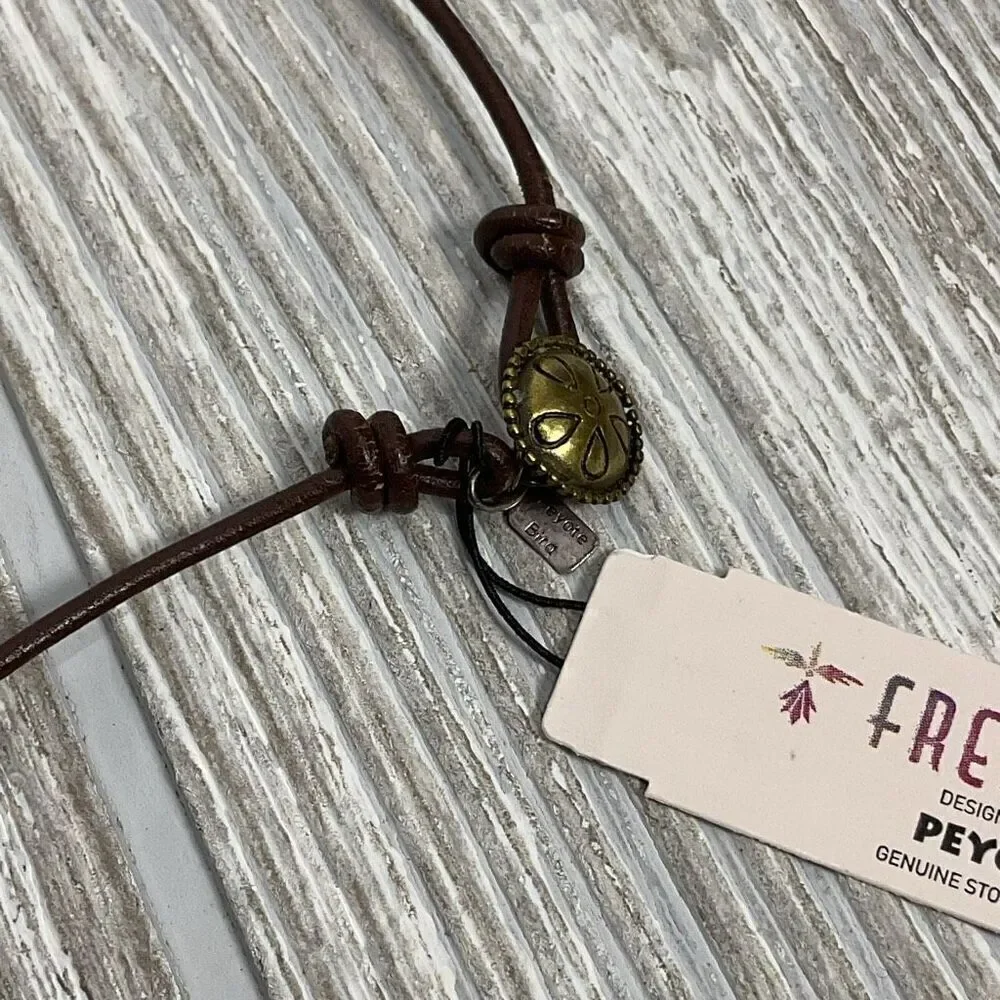 New Free Spirit Peyote Bird Genuine Gemstones Sterling Silver Necklace Turquoise